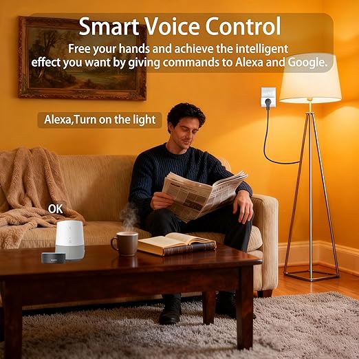 Smart Plug with Energy Monitoring, 15A 1800W 2.4Ghz Wi-Fi Outlet 4-Pack, Pro Series Tuya Smart Plug, Works with Alexa & Google Assistant, Programmable Timer, ETL & FCC Certified