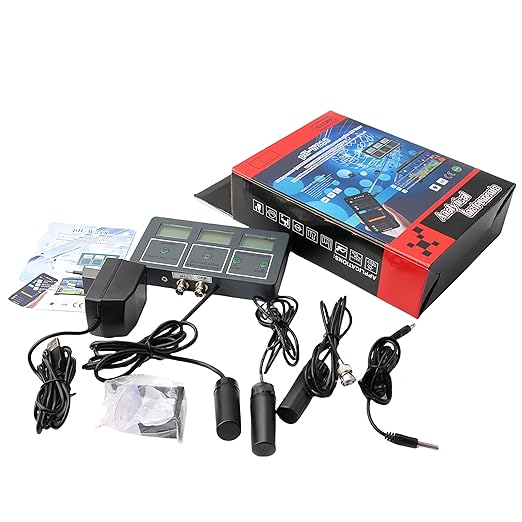 8 in 1 Water Quality Tester, Tuya WiFi Smart Water Quality Meter, DC 6V Wall Mount Digital Aquarium Water Monitor for Fish Tank Hydroponics Labs PH/S.G/EC/Salt/ORP/TDS/CF/Temp