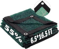 LOVE STORY 6.5x16.5FT 55% Dark Green Shade Cloth Sun Shade Net with Grommets Sunblock Net Mesh Tarp for Garden,Plants Cover,Greenhouse and Patio