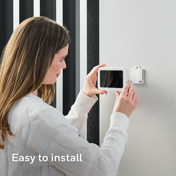 New Honeywell Home X8S Smart Thermostat with Video Doorbell Compatibility, IAQ Control, and Customizable Touchscreen Display, White