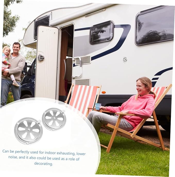 2pcs Cover Adjustable Louvered Ventilation for Rv Boat Use Exhaust Cover Hollow Design
