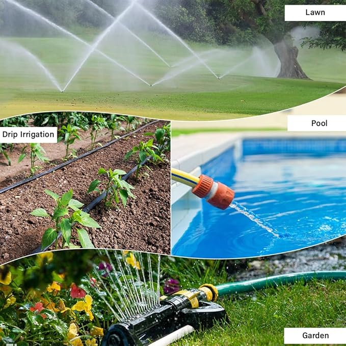 Tyenaza Sprinkler Timer, WiFi Smart Sprinkler Timer 1 Outlet Automatic Watering System Irrigation Timer with APP Control Rain Delay Programmable Water Timer for Garden Hose (EU Plug)