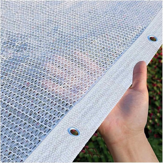 Large Sun Shade Net for Garden 50% UV Protection White Shade Cloth for Greenhouse 3.3'x6.6' 10'x10' 10'x13' 13'x20' 20'x20' Outdoor Sun Shelter for Beach Patio and Backyard(13'x23')