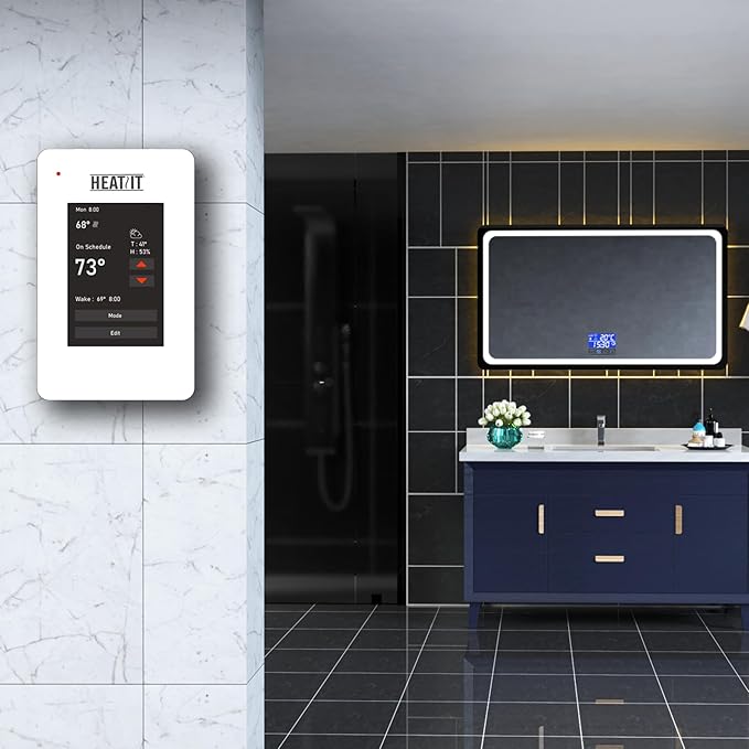 HEATIT ET-7A Touchscreen Programmable Thermostat with Voice Control