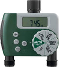 Orbit Programmable Digital Hose Watering Timer - 2 Outlet - Battery Powered - with LCD Screen - Built-in Rain Delay - Water-Resistant - 58910