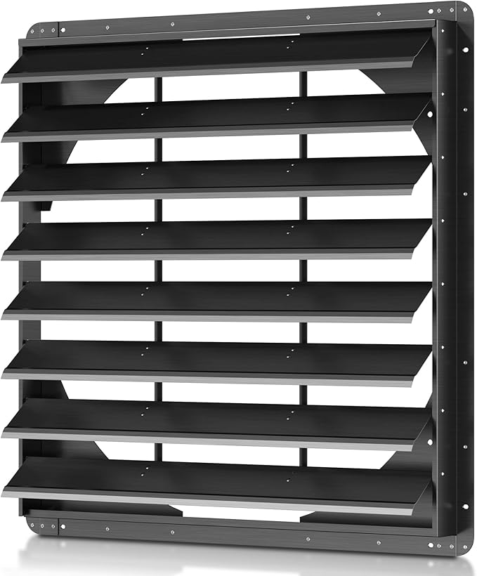 36 Inch Galvanized Sheet Spraying Automatic Exhaust Shutter Louver Vent (No Fan Blades and Motor) for Home Attics, Workshops, Barn, Greenhouse