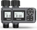 2 PCS Water Timer for Outdoor Garden Hose, Water Sprinkler Timer with Rain Delay/Manual/Automatic Drip Irrigation and Lawn Watering System for Yard