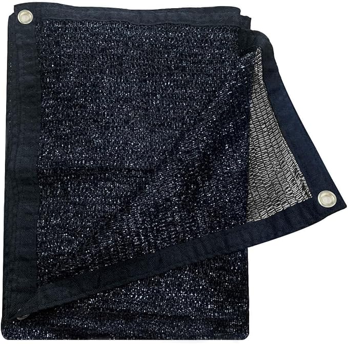 Cool Area 55% Sun Shade Cloth Mesh Tarp with Grommets for Plant Cover 20x20ft Patio Canopy Garden Pergola Greenhouse Car Barn Kennel Black