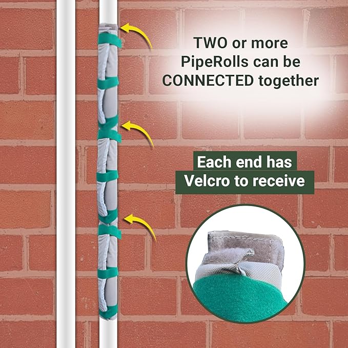 The Original Pipe Insulation (5°F) Winter Freeze Protection (UV-Coated) for Pipes, Pumps, Sprinkler Irrigation Valves & Backflow Preventers – 9W x 13.5L Roll