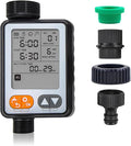Sprinkler Timer, Outdoor Garden Hose Faucet Timer with 3in Display Rain Delay for Lawn Sprinkler and Nozzle Sprayer, 1 Outlet