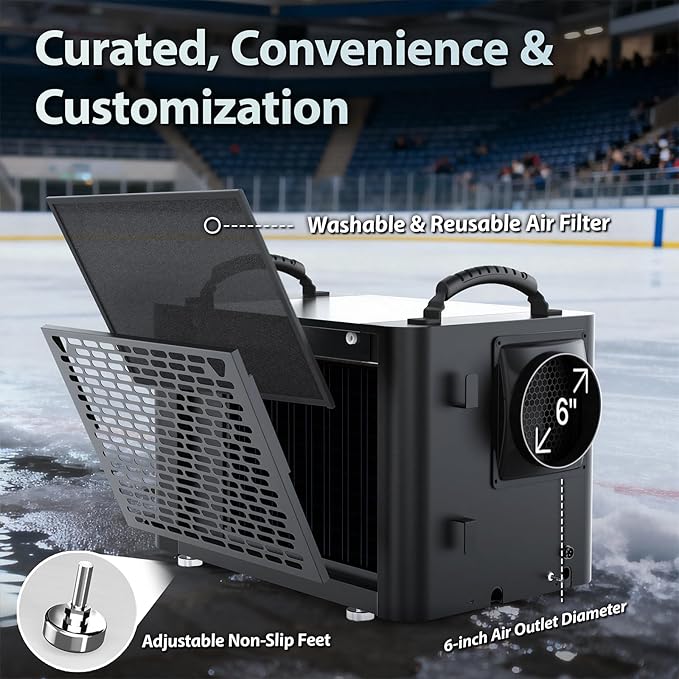155 Pints Commercial Dehumidifier for Basement with Pump and Drain Hose, Large Space Dehumidifier for Crawl Space, Attic, Garage, Home, Industrial, Water Damage, Auto Defrost, Energy Star