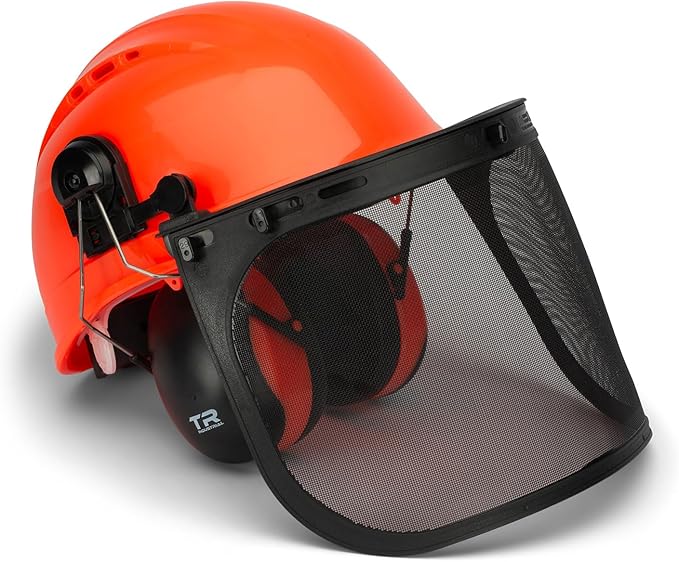 TR Industrial Forestry Safety Helmet and Hearing Protection System, Orange