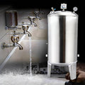 LZMZMQ Water Storage Containers Long Term, Stainless Steel Well Pressure Tank, Complete Pressure Tanks for Wells Pump/Water System/Agricultural Waters/Home(60 L(15.9 GAL))
