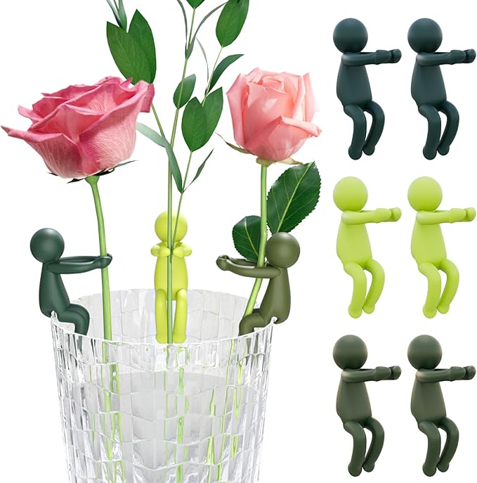AlisisFores 6Pcs Plant Propagation Friends, Plant Cutting Holder Plant Support for Sprouts, Stems and Shoots, Cute Plant Propagation Buddy for a Plant Propagation Station or an Indoor Garden