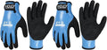 AIGEVTURE Waterproof Winter Work Gloves Men Women,Cold Weather Insulated Work Gloves Thermal Liner Superior Grip Latex Coating Warm for Outdoor (Small-2 Pairs, Sky Blue)