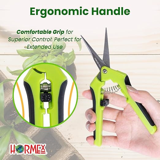 Hormex Rooting Cubes & Cloning Shears Combo - Root Starter Cubes for Houseplants, Herbs, Medicinal & Garden Plants | Precision Straight-Blade Shears, Ideal for Cuttings & Pruning (50 Grow Plugs)