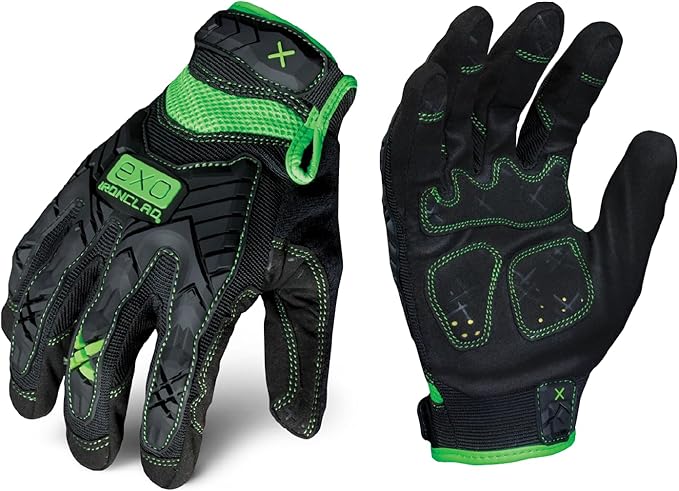 Ironclad mens Impact Work Glove, Black, 2X-Large Pack of 1 US