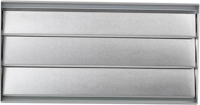 8" x 16" Manual Foundation Vent with Adjustable Louvers for Ventilating Crawl Space Replacement Air Vent for Block & Brick Construction, Aluminum, 73 sq. in. Net Free Vent Area