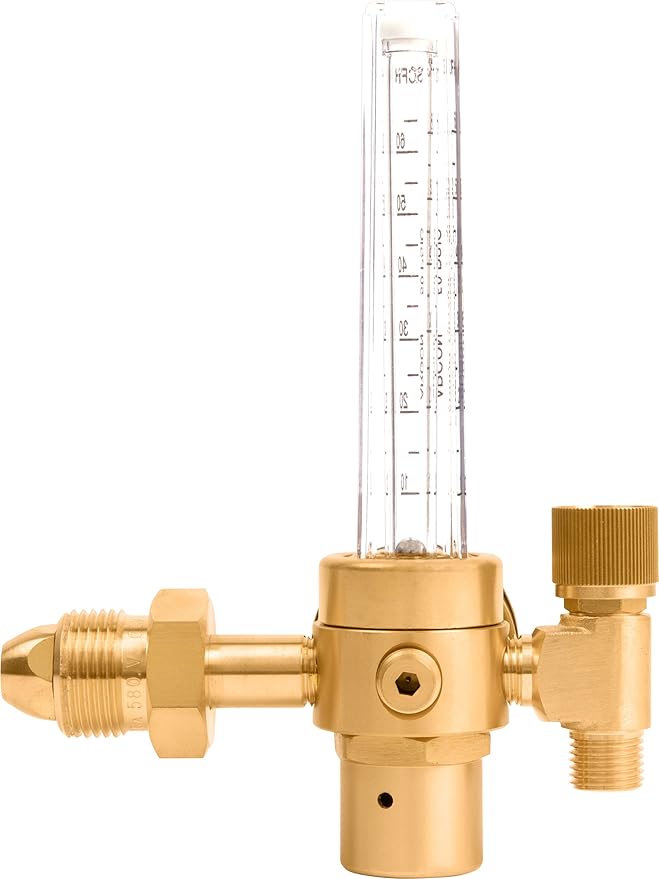 SPARC Argon Regulator & Flow Meter - Welding Gas Regulator for MIG Welding & TIG Welding 0-70CFH CGA580 LIFETIME USA WARRANTY