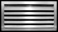 HVAC Premium 24"W x 18"H Aluminum Exterior Gable Louver Vent for Walls & Crawlspace - Weather-Resistant Air Grille with Screen Mesh - [Outer Dimensions 25.75"W x 19.75"H]