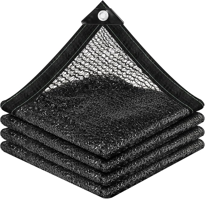vensovo 30% Sunblock Shade Cloth Net Black Resistant - 3x6 Ft Garden Shade Mesh for Plant Cover, Greenhouse, Chicken Coop, Kennels, Tomatoes Plants