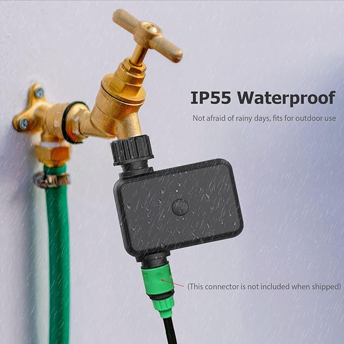 Smart Sprinkler Timer Hose Timer WiFi Irrigation Controller Auto Watering Weather Based Automatic Rain Delay for Outdoor Garden Yard Lawn
