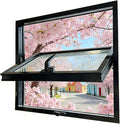45x23 Adjustable Ventilation Windows,360Degree Rotation, Bathroom - izable Size - Black