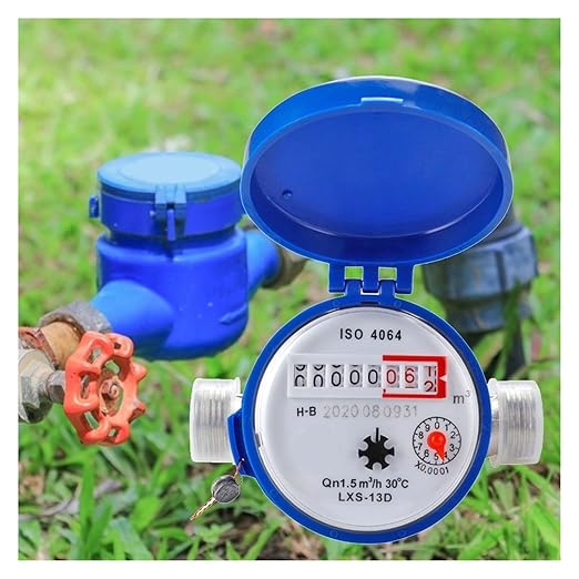 Male Thread Water Flow Sensor Smart Cold Water Meter Mechanical Rotary Wing Digital Pointer Measuring Tools TS-S300E