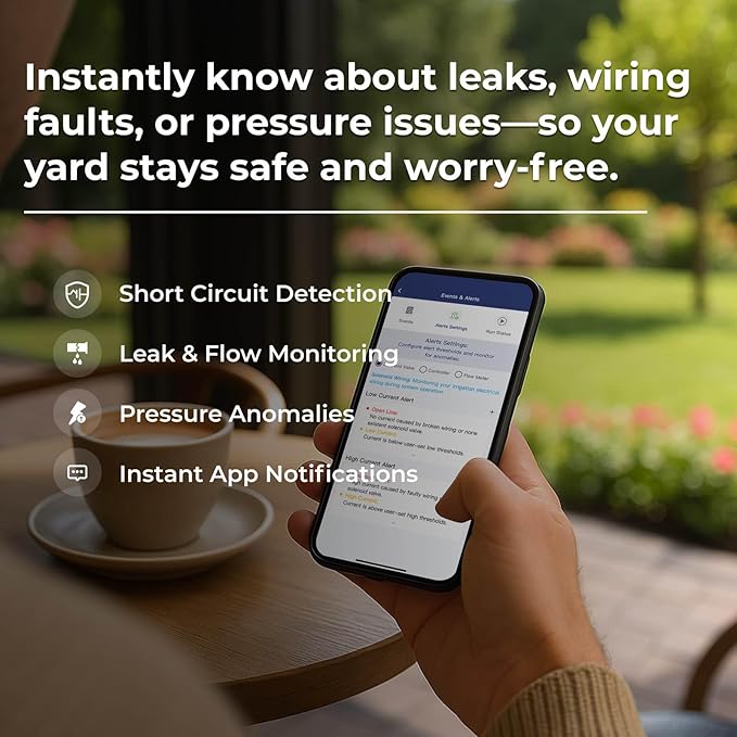 Smart Sprinkler Controller – 8 Zone WiFi Irrigation Controller with App, Weather-Based Scheduling, Easy DIY Setup