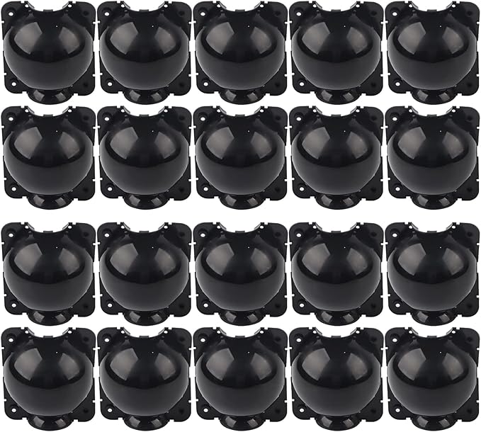 Plant Rooting Device High Pressure Propagation Ball Grafting Box 12cm Black 10 Sets Plastic Garden Tools for Home Gardening Balcony Planting Flower Nursery Strong Durable C
