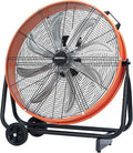 VENTISOL 24 Inch Industrial Floor Fan, 3-Speed High Velocity Shop Fan with 8 Blades, Heavy Duty Drum Fan 9500 CFM, Large Metal Garage Fans for Warehouse, Outdoor, Commercial