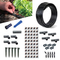BlueBarrel™ Gravity-Fed Drip Irrigation Kit with Bubbler Emitters: No-Pressure/Low-Pressure Irrigation for Rain Barrels, Rain Tanks, & Cisterns. Made in USA