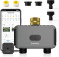 WiFi Water Timer for Garden Hose with Brass Inlet,Smart Hose Timer with WiFi Hub, APP & Voice Control,Up to 20 Watering Plans, 2-Zone Sprinkler Drip Irrigation System Controller for Yard Lawn Watering
