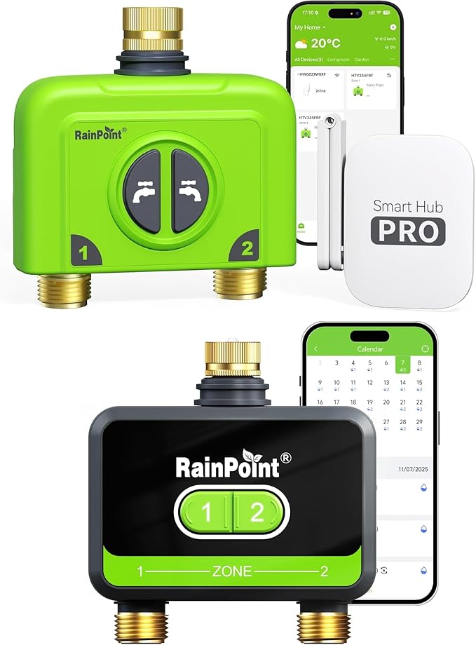 RainPoint WiFi Water Timer Dual-Zone