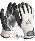 Waterproof Weatherproof Winter Work Gloves, Gray, Ideal for Gardening & Outdoor Tasks