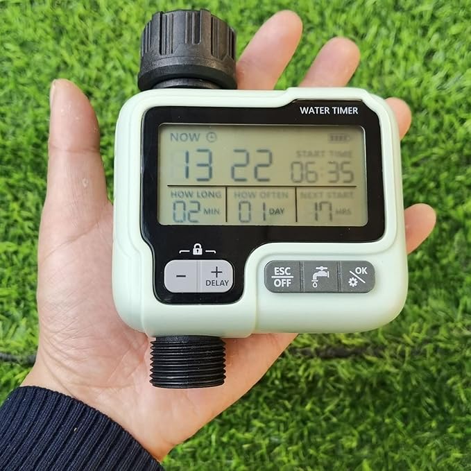 Automatic Watering System for Garden Hose Timer Large Screen Waterproof – Water Timers Sprinkler Timer for Plant Watering Devices