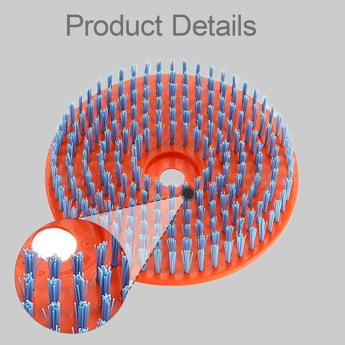 Gralara Lawn Mower Cleaning Brush Mower, Cleaning Tool Nylon Bristles Scrubber Tool for Floor Farm Home Driveway, Electric Lawn Mower, Style D