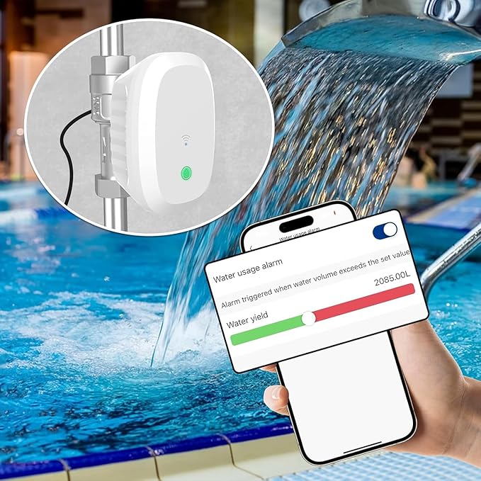 FRANKEVER DN25 Smart Water Valve 1″ Smart Water Management System WiFi Remote Control Faucet Timer for Hose, Sprinkler Water Timer Auto Watering for Plants,Compatible with Alexa,Google