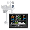Urageuxy Wireless Weather Station Indoor Outdoor, Home Weather Stations with Rain Gauge, Wind Speed/Direction, Temperature, Humidity, Moon Phase, Weather Forecast, Barometer Pressure