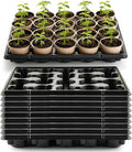 RooTrimmer 20 Cell Plant Trays for Carrying 3 inch Round Nursery Pots, Sturdy Plastic Trays Suitable for Holding 200 pcs Peat Pots (10 Packs)