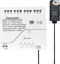 Tuya 4CH 7-32V Smart Temperature and Humidity Sensor,Dry Contact,Remote Application Control and Monitoring Function, Voice Control, Smart Scene, Compatible with Alexa and Google Home
