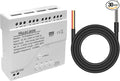 Tuya WiFi Smart Temperature Sensor Controller,4CH 85-250V Relay Switch, Remote Voice Control, APP Remote Control, Dry Contact, Real-Time Monitoring, Compatible with Alexa and Google Home