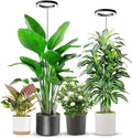 Aokrean 6.3in Grow Light, 80LED Full Spectrum Plant Light for Indoor Growing, Height Adjustable 10"-65", Auto Timer 6/12/16H, 3 Optional Spectrums, Idea for Large Plant, 5V, Black, 2 Pack