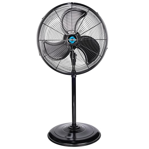 Tornado - 20 Inch High Velocity Metal Oscillating Pedestal Fan 5250 CFM - Commercial, Industrial Use Water-Resistant