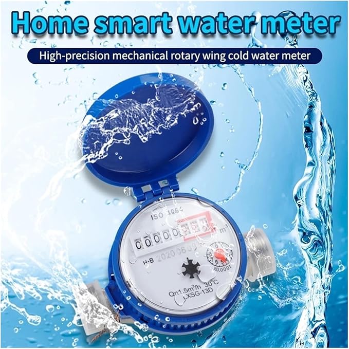 Male Thread Water Flow Sensor TS-S300E Home Smart Cold Water Meter Digital Dispaly Pricision Flow Meter