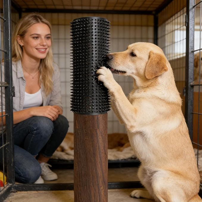 Goat Scratching Post | Full Massage Heavy Duty Comfortable Shedding Brushes,Goats Livestock Scratching Comb - for Farm Animal Cows Dogs Cattle