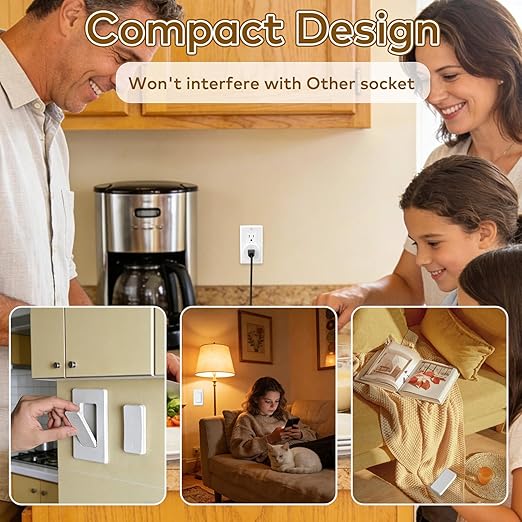 NineLeaf Remote Control Outlet,Wireless Remote Light Switch, Expandable Electrical Outlet Switch for Lamp, Light, Fan, Appliance, 500ft RF Range, FCC Listed, 1 Remote + 3 Outlets