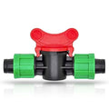 (10-Pack) Drip Irrigation Tubing 1/2" Universal Shut Off Valve - Perma Connector Barbed Locking Fitting - Fits All Brands 16-17mm Drip Tape AG Tubing (10, Shut Off Valve)