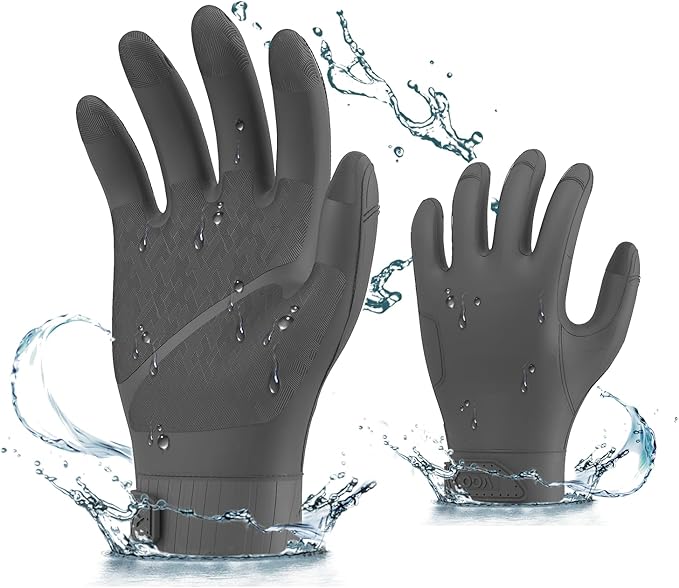 Vgo... NGG X1 Chemical Resistant Work Gloves,Starﬁsh-Gen Seamless Gription Work Gloves,Reusable,Waterproof (TP1147)