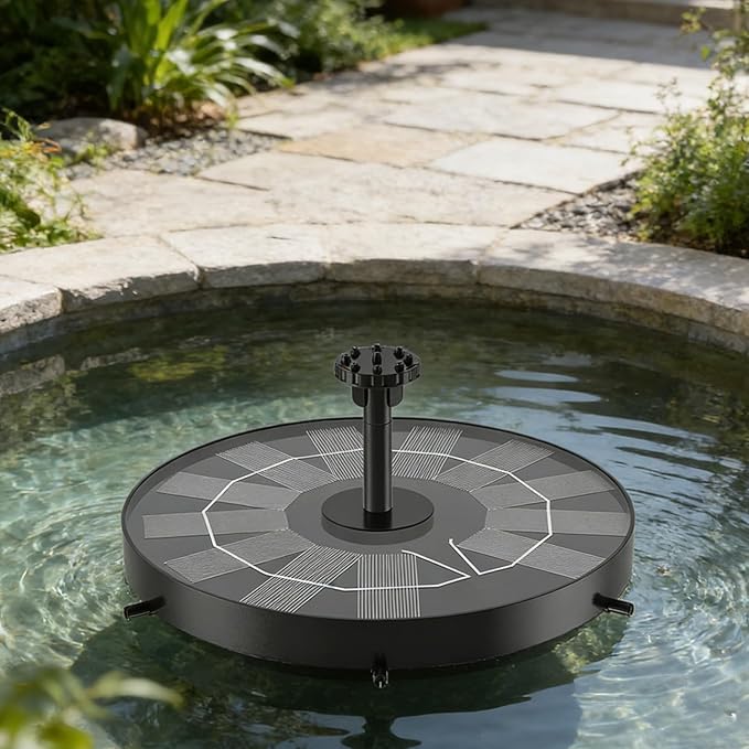 Genérico Solar Bird Fountain | Hummingbird Water Pump | Solar Water Fountain | for Pond, Garden, Lawn, Patio, Terrace, Balcony, Driveway, Outdoor Decoration